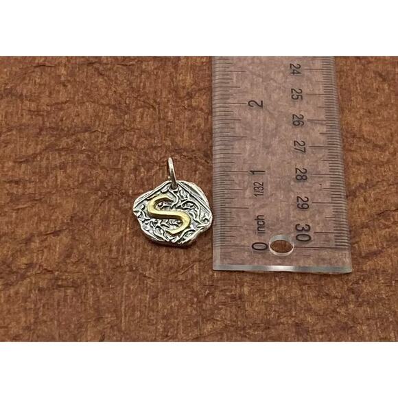 Vintage Waxing Poetic Bohemian Initial charm - Picture 8 of 13